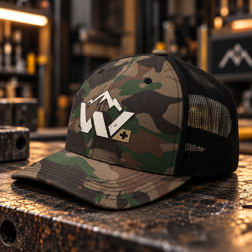 Camouflage trucker hat
